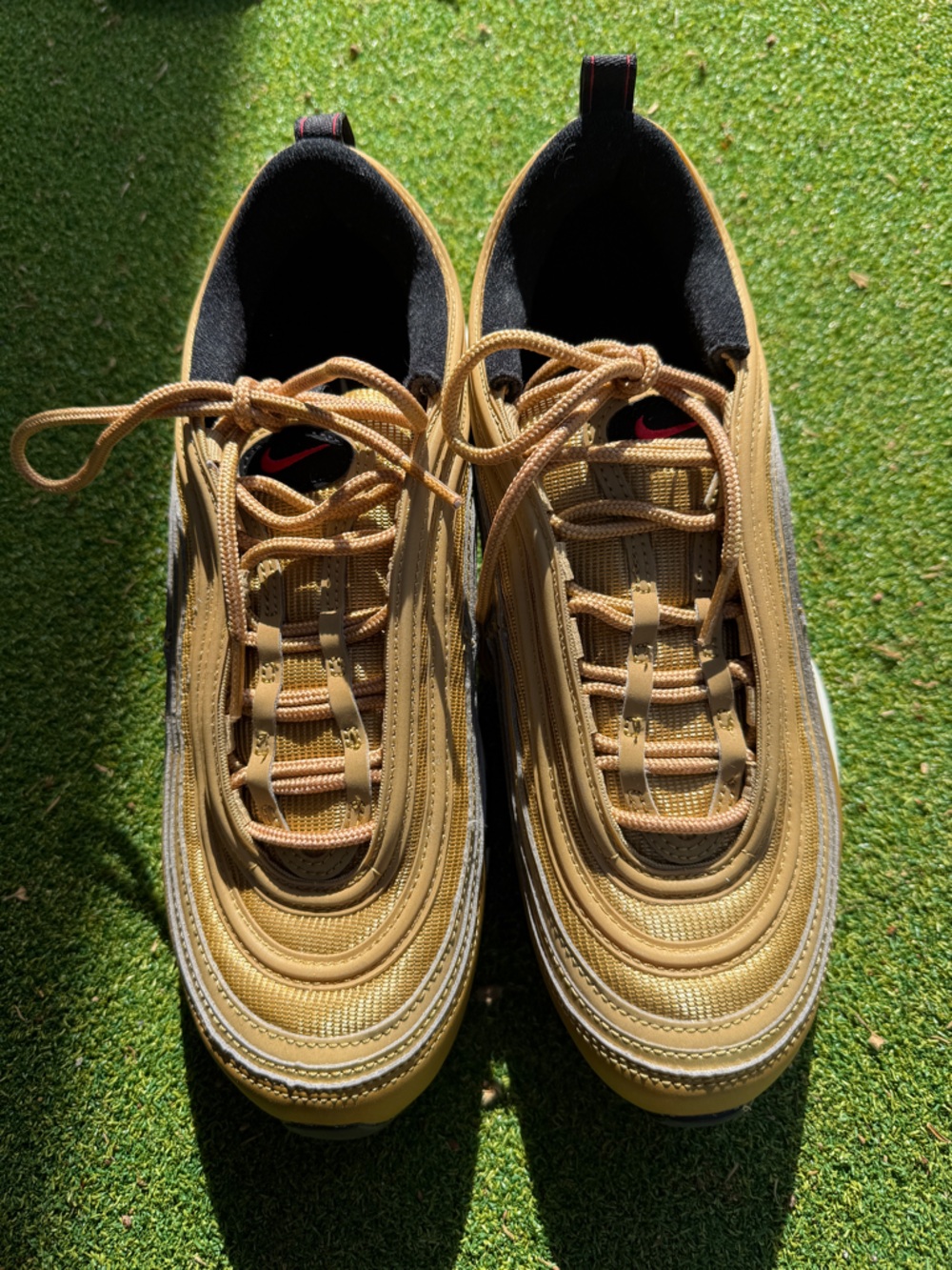 Nike Air Max 97 OG Metallic Gold Golden Bullet DQ9131-700 US 10